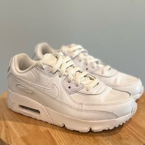 Nike Air Max 90 Kids' White Sneakers - 3Y